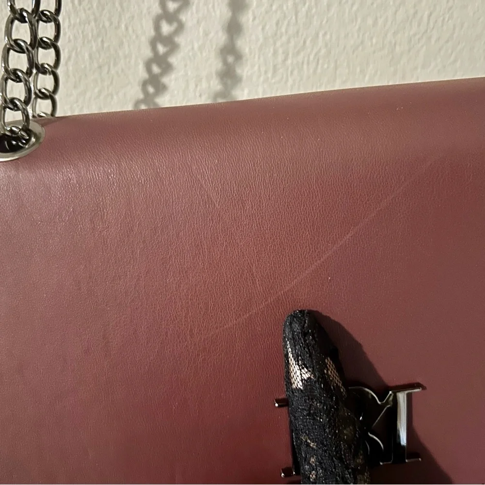 Badgley Mischka Monogram Tassel Crossbody - Wine Burgundy Red NWT - Picture 9 of 9